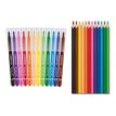3154149847297-Maped Color'Peps - Trousse garnie à colorier - comprend 12 feutres et 12 crayons de couleur--1