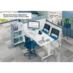 2012348123172-Bureau droit IDRA - L120 cm - Pieds anthracite - plateau imitation Erable--5