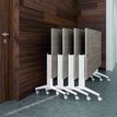 3253310171589-Table de réunion abattantes - L160 x P80 cm - pied alu - plateau imitation merisier--3