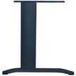 3253310150102-Bureau droit IDRA - Vague à gauche - L160 cm - Pieds anthracite - plateau imitation Merisier--2