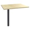 3253310148147-Extension IDRA/DUAL sur pied tube - 80 x 60 cm - Pied anthracite - plateau imitation Erable--0