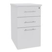 Caisson bout de bureau IDRA/DUAL - L43 x P60 cm - Blanc perle