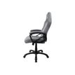 850009447265-Fauteuil de bureau ENZO - accoudoirs fixes - appuie-tête intégré - gris clair-Droite-8