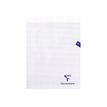 Clairefontaine Mimesys - Cahier polypro 24 x 32 cm - 96 pages - grands carreaux (Seyes) - incolore
