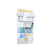 3462151707400-CEP Ice Blue - Corbeille murale 3 compartiments - bleu translucide-Angle gauche-0