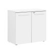 Rangement bas YES ! - L80 x H74 x P42 - 2 portes - Façade et dessus blanc