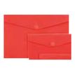 3701254713599-Wonday - Pochette polypro à scratch - 23,7 x 33,3 cm - Rouge semi-transparent-Gros plan-0