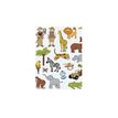 Apli - 3 feuilles gommettes jungle