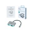 8595611702778-i-Tec - Adaptateur vidéo - USB-C mâle pour HD-15 (VGA), HDMI femelle - 15 cm - gris sidéral - suppor-Avant-3