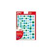 8410782135258-Apli - 6 feuilles gommettes rondes - bleu/vert-Avant-0