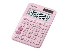 Calculatrice de bureau Casio MS-20UC - 12 chiffres - alimentation batterie et solaire - rose