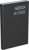 Agenda Perpétuel de Caisse - 1 jour par page - 14 x 22 cm - noir - Lecas