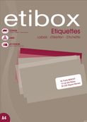 Etibox - 2400 Étiquettes adhésives blanches - 70 x 37 mm - Coins droits - réf 119751