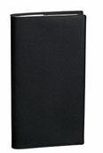 Agenda de poche Impala Silma - 1 semaine par page - 8,8 x 17 cm - noir - Quo Vadis