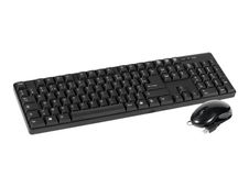 DACOMEX - Ensemble clavier et souris filaire - noir