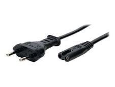 Exertis Connect - Câble d'alimentation - Power IEC 60320 C7 pour Europlug (M) - CA 250 V - 1.8 m - noir