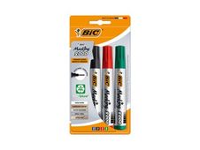BIC Marking 2000 ECOlutions - Pack de 4 marqueurs permanents - pointe ogive - couleurs assorties