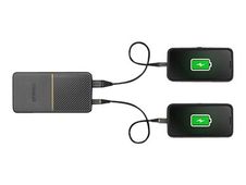 OtterBox - Banque d'alimentation - 20000 mAh - FastCharge - 2 connecteurs de sortie (USB, 24 pin USB-C) - noir crépuscule