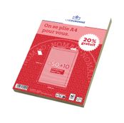 La Couronne - 60 Pochettes (dont 20% gratuit) - C4 229 x 324 mm - 90 gr - sans fenêtre - brun - bande auto-adhésive