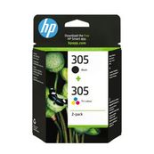HP 305 - Pack de 2 - noir et 3 couleurs - cartouche d'encre originale (6ZD17AE)