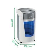 Leitz IQ Optimax - destructeur de documents coupe micro P5 - 10 feuilles - Corbeille 35 litres