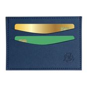 Porte-cartes Denim avec poche - 10,3 x 7,5 cm - Bleu - Exacompta