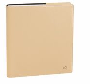 Agenda Toscana Executif avec répertoire - 1 semaine sur 2 pages - 16 x 16 cm - beige sable - Quo Vadis