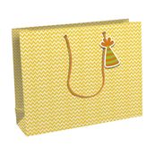 Clairefontaine Rhodia 72'S - Sac cadeau - 37.3 cm x 11.8 cm x 27.5 cm - safari - jaune