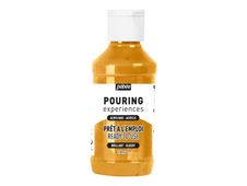 Pebeo Pouring Experiences - Peinture acrylique - or métal - 118 ml