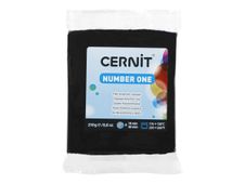 Cernit Number One - Pâte à modeler - 250 g - noir - argile polymère