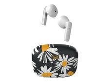 T'nB Exclusiv JAPAN - Écouteurs sans fil avec micro - intra-auriculaire - marguerite