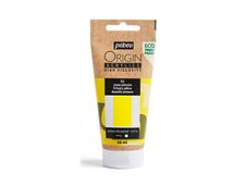 Pebeo Origin - Peinture - acrylique à base d'eau - jaune primaire - transparent - mat - 60 ml