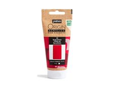 Pebeo Origin - Peinture - acrylique à base d'eau - rouge primaire - transparent - mat - 60 ml