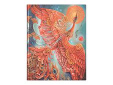 Cahier de notes  -  18 x 23 cm  - 176 pages - oiseau de feu  - rouge - Paperblanks