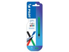 2 Recharges Frixion Ball - 4 couleurs - pointe fine - vert