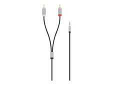 T'nB Music - Câble audio - mini-phone stereo 3.5 mm mâle pour RCA x 2 mâle - 1.2 m - noir