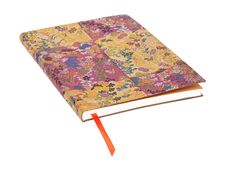 Paperblanks Flexis Japanese Kimono - Cahier de notes - 175 x 225 mm - 88 feuilles / 176 pages - ligné - kara-ori - rose