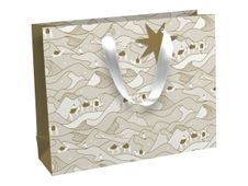 Clairefontaine Rhodia 72'S - Sac cadeau - shopper - 37.3 cm x 11.8 cm x 27.5 cm - NDS - or