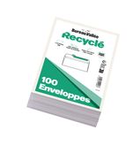 100 Enveloppes 114x162 blanc Recyclé AA