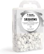 Graine Creative - Sequins incurvé - 4000 pieces - blanc mat