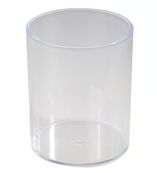 Pot à crayon - plastique - transparent
