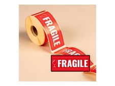 Avery - Étiquette d'expédition - FRAGILE - 9.8 x 4 cm - papier