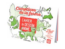 Comptines de la Ferme - Cahier de Dessin Animé à colorier