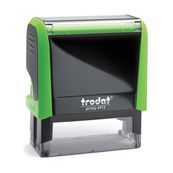 Tampon personnalisé avec 5 lignes - zone d'impression 58 x 22 mm - Trodat Printy 4913 vert