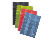 Clairefontaine - Cahier à spirale A4 (21x29,7 cm) - 180 pages - grands carreaux (Seyes) - disponible dans différentes couleurs