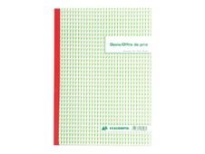 Exacompta - Manifold Carnet de devis/offre de prix - 50 tripli - A4