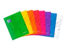 Oxford EasyBook - Cahier polypro 24 x 32 cm - 96 pages - grands carreaux (Seyes) - disponible dans différentes couleurs