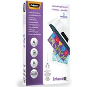 Fellowes - 100 pochettes de plastification A4 (216 x 303 mm) - 80 microns - brillantes 
