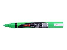 UNI CHALK - Marqueur craie - pointe moyenne conique - vert fluo