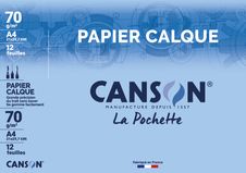 Canson - Pochette papier calque - 12 feuilles - A4 - 70 gr - édition artiste manga